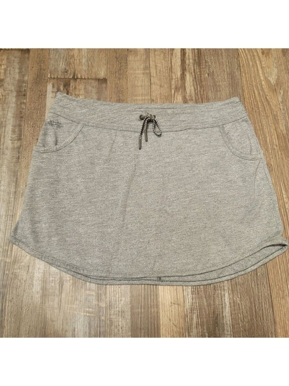 Women's Heather Gray Athena Mini Skirt Medium